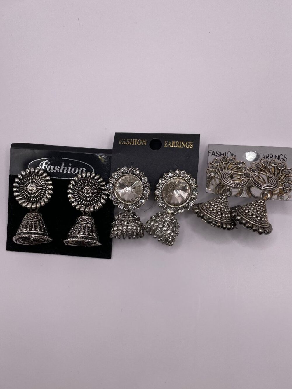 Earrings from India - Set of 3 Brand New Pairs - Peacocks